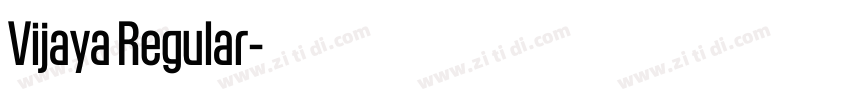 Vijaya Regular字体转换